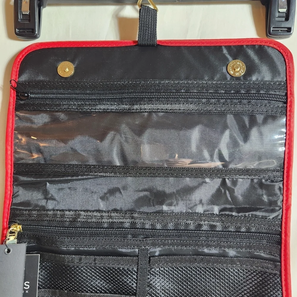Jones New York Hanging Cosmetic Or Toilety Bag Red New With Tags